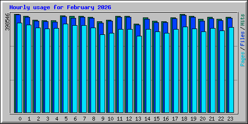 Hourly usage for February 2026
